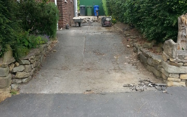 Before Concrete Driveway Installation Before Concrete Driveway Installation